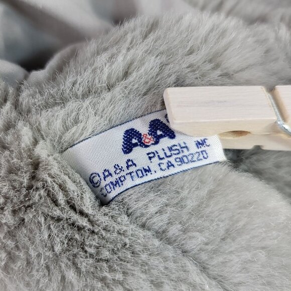 A&A Hand Puppet Elephant Plush Toy Gray Floppy Ears Circus Safari Full Body VTG - Picture 9 of 10